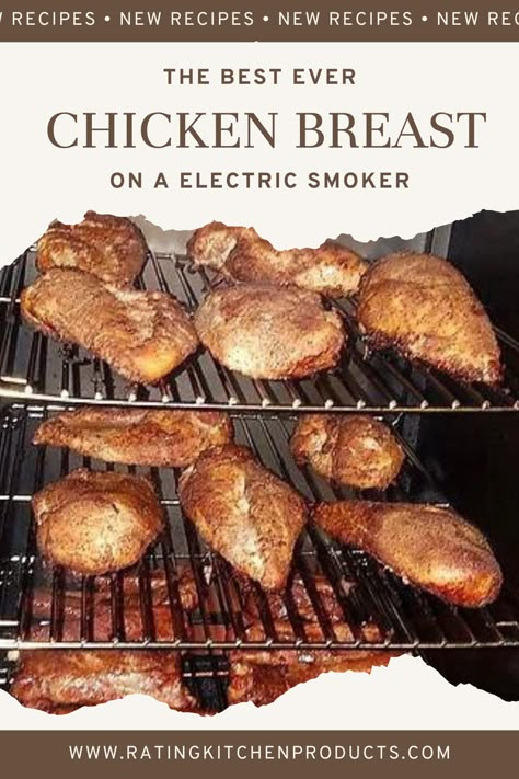 Ready to step-up your grilling game? Learn how to smoke chicken breast to perfection on your electric smoker. This detailed guide will walk you through the process, ensuring your chicken comes out juicy, tender, and smoky every time. Say goodbye to dry, bland chicken and hello to a delicious new favorite in your backyard grilling repertoire! Smoked Chicken Quarters Electric Smoker, Smoked Split Chicken Breast, Electric Smoker Recipes Chicken, Smoked Chicken Breast Boneless, Smoker Chicken Breast, Electric Smoker Chicken, Chicken In Smoker, Chicken In The Smoker, Electric Smoker Recipes