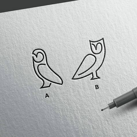 Owl Doodle, Designer Identity, Lily Flower Tattoos, Owl Graphic, Logo Design Love, Owl Tattoo Design, Owl Logo, Beautiful Logos Design, Doodle Tattoo