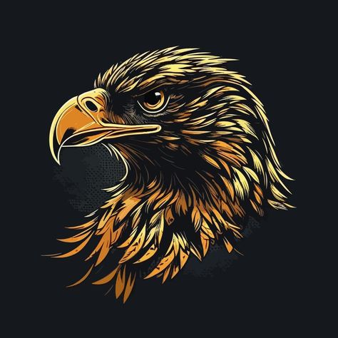 Eagle Head Eagle Logo Symbol - Gaming Logo Elegant Element for Brand - Eagle Abstract Symbols Eagle Abstract, Abstract Symbols, Eagle Artwork, Hawk Logo, Eagle Face, Eagle Vector, Eagle Drawing, Eagle Images, Eagle Wallpaper