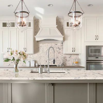 Black quartz kitchen countertops