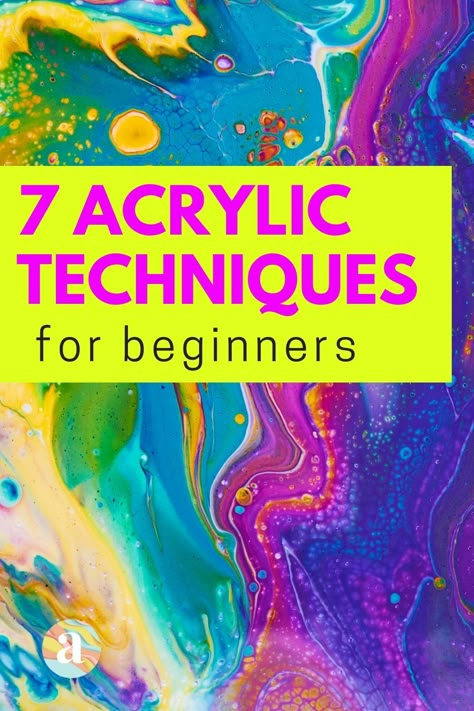 Mastering new acrylic painting techniques opens the door to a varied portfolio of artwork. Learn how to use your paint brushes and other painting tools to develop different painting techniques. Click to learn how to use basic acrylic painting techniques in your artwork. #paintingtechniques #acrylicpainting #basicpaintingtechniques #howtopaint Basic Acrylic Painting, Abstract Painting Techniques Tutorials, Different Painting Techniques, Abstract Painting Techniques Acrylic, Painting Techniques For Beginners, Artist Hue, Basic Art Techniques, Learn Acrylic Painting, Canvas Art Painting Acrylic