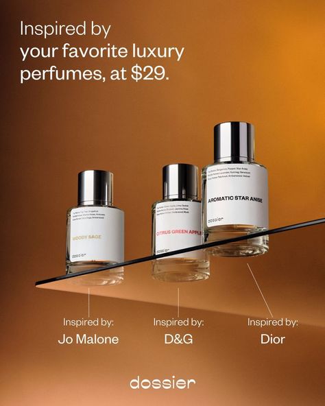 Dossier Perfumes, the fair alternative to luxury perfumes from only $29 in 2022 | Luxury perfume, Perfume, Perfume bottles Luxury Perfumes, Desain Quilling, Perfume Ad, Perfume Packaging, Luxury Cosmetics, Best Perfume, Linen Spray, Makeup Photography, Luxury Perfume