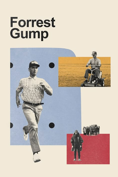 Forrest Gump Movie Alternative Poster Mid Century Grunge Poster Print Art Swiss Graphic Mid Century Layout, Mid Century Modern Movie Posters, Mid Century Poster Design, Mid Century Modern Poster Design, Beautiful Graphic Design, Graphic Movie Posters, Poster Aesthetic Graphic Design, Movie Poster Graphic Design, Vintage Poster Collage