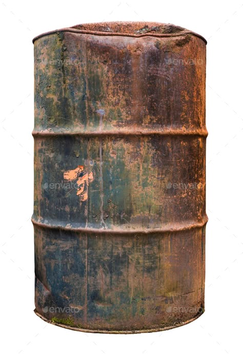 Isolated Rusty Old Barrel Stock Photo ... Oil Barrel, Photoshop Digital Background, Birthday Background Images, Metal Drum, Metal Barrel, Oil Drum, Steel Storage, Old Metal, New Background Images