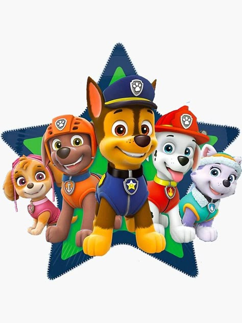 Paw Patrol Navidad, Paw Patrol Stickers, Imprimibles Paw Patrol, Paw Patrol Party Decorations, Paw Patrol Decorations, Paw Patrol Birthday Theme, Paw Patrol Christmas, School Scrapbook Layouts, Psi Patrol