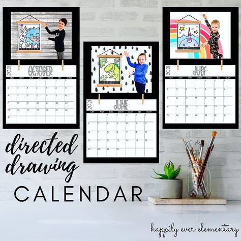 Stephanie & Loreal on Instagram: “We’ve got that NEW NEW for you!! Our Directed Drawing Calendar has had a full refresh 🤩 NEW DRAWINGS 🤩 NEW FORMAT 🤩 NEW GRAPHIC BACKGROUNDS…” Gifts From Students To Parents, Third Grade Christmas, Drawing Calendar, Parent Holiday Gifts, School Picture Frames, Student Calendar, Sweet Picture, Student Picture, Mother's Day Projects