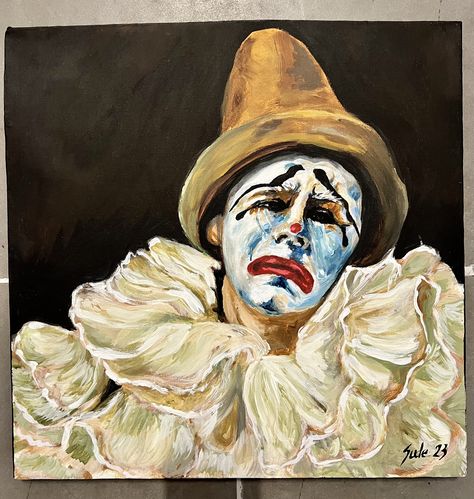 Clowns In Cyberspace, Clown Portrait Paintings, Joker Painting, Bad Painting, Clown Paintings, Arte Grunge, Messy Art, Arte Punk, Art Rules