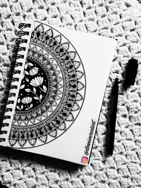 Mandala Art Lotus Flowers, Lotus Flower Mandala Art, Semi Mandala Art, A5 Mandala Art, Lotus Flower Drawing Mandala, Flower Mandala Sketch, Mandala Art Design Creative Beautiful, Mandala Drawing Ideas Creative Beautiful, Mandala Art Unique Designs