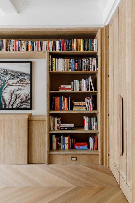 Large Apartment, Venetian Plaster Walls, Apartment In New York, Walnut Armchair, Floating Cabinets, Design Publication, Contemporary Color Palette, Tile Covers, Vintage Dining Chairs