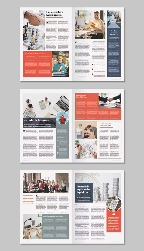 Newsletter Template INDD, IDML. 12 Pages. Newsletter Layout Template, Page Layout Design Magazine, Newsletter Design Layout Templates, Magazine Layout Design Ideas, Newsletter Design Layout Creative, News Letter Design, Newsletter Design Print, Community Newsletter, Newsletter Design Layout