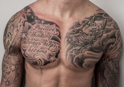 50 Best And Awesome Chest Tattoos For Men | Tattoos Me Sleeves Tattoos, Chest And Back Tattoo, Freedom Tattoo, Quote Tattoos Placement, Full Chest Tattoos, Classy Hair, Men Tattoos, Tattoo Sleeves, Cool Chest Tattoos