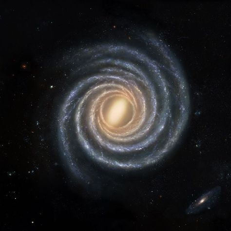 2019 image created by Xing-Wu Zheng and Mark Reid using data from the Bar and Spiral Structure Legacy (BeSSeL) Survey and the Japanese VLBI Exploration of Radio Astrometry (VERA) Radio Astronomy, The Milky Way Galaxy, Star Clusters, Spiral Galaxy, Milky Way Galaxy, The Milky Way, Minecraft Stuff, Cabinet Of Curiosities, Space And Astronomy