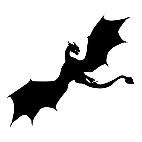 Dragon silhouette. Vector of dragon silhouette. Black Dragon silhouette. mythology Animmal. Dragon Silhouette, Silhouette Drawing, Silhouette Tattoos, Dragon Girl, Girl Silhouette, Dragon Pictures, White Dragon, Dragon Artwork, Silhouette Free