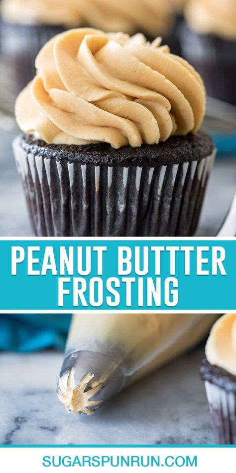 Peanut Butter Cupcake Frosting, How To Make Peanut Butter Frosting, Homemade Peanut Butter Icing, Easy Peanut Butter Cupcakes, Peanut Butter Icing For Cupcakes, Peanut Butter Cupcake Icing, Easy Peanut Butter Icing, Peanutbutter Fluff Icing, Pb Frosting Recipe