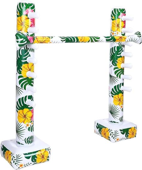 Amazon.com: Blueweenly Hawaiian Inflatable Limbo Game Luau Party Games Inflatable Decorations Fun Limbo Stick for Party Limbo Pole for Kids Adults Floral Tropical Summer Beach Pool Party Easter Party Supplies : Toys & Games Luau Birthday Games, Hawaiian Games For Adults, Diy Limbo Stick, Hawaiian Party Games For Adults, Tiki Party Games, Pool Party Luau, Hawaii Luau Party Ideas, Hawaii Pool Party Ideas, Hawaiian Birthday Party Games