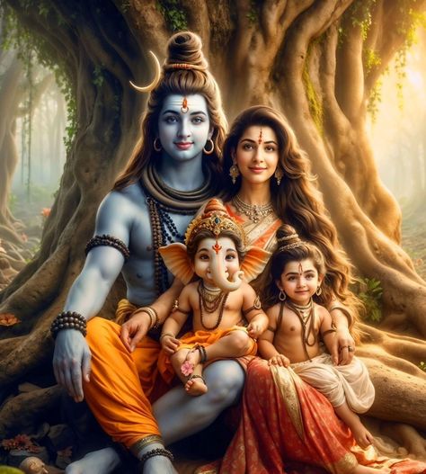 Ganesh Family Wallpaper, Shiva Family Wallpaper, Shiva Parvati Family Images, Shiv Family Hd Wallpaper, Lord Shiva Family Hd Wallpaper, Shiva Family Photo, Mahadev Family, Shiv Family, Ganesha Art Illustration