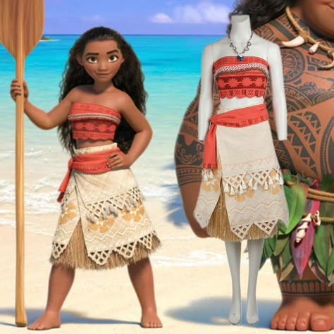 Princess Moana Cosplay Costume Princess Moana Dress with Necklace Disfraz Moana Movie Halloween Costumes for Adult Women Moana Cosplay Costume, Moana Cosplay, Moana Dress, Movie Halloween Costumes, Princess Moana, Princess Halloween Costume, Halloween Suits, Moana Party, Moana Birthday