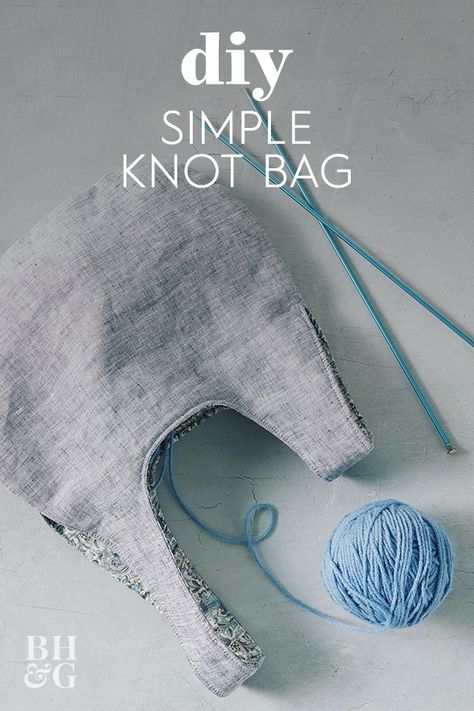 Knot Bags Diy, Holiday Macrame, Easy Sewing Ideas, Knot Bags, Easy Sewing Projects For Beginners, Trendy Fabric, Sewing Creations, Japanese Knot, Home Tips And Tricks