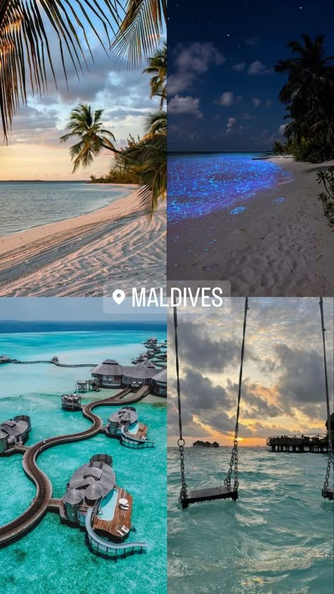 Travel Goals List, Best Destinations Travel, Most Beautiful Places In The World, Vacaciones Aesthetic, Les Maldives, Cool Vacation Places, Vision Board Vacation, Pretty Vacation Spots, Vacation Vision Board