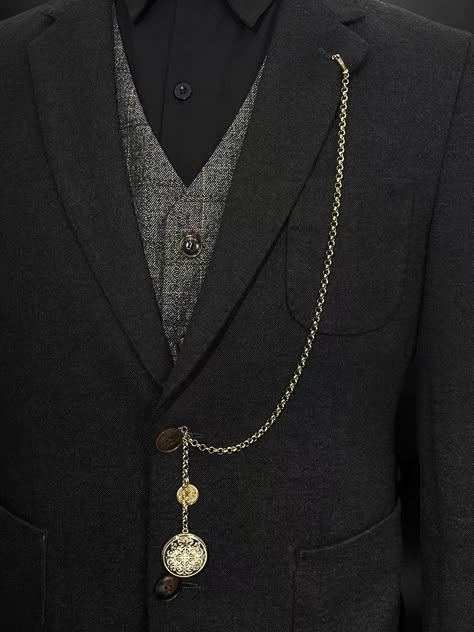 how to wear a pocket watch Vest With Pocket Watch, Pocket Watch Outfit Woman, How To Wear A Pocket Watch, Pocket Watch Outfit, Suit Chain, Watch Outfit, Drawing Outfits, Old Pocket Watches, Alfred Dunhill