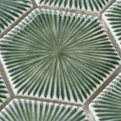 Nabi Deep Emerald Green 3 Nabi Hexagon Tile, Bright Floor Tiles, Forest Green Tile Backsplash, The Tile Bar, Jade Green Tile Bathroom, Forest Green Tiles Kitchen, Retro Tiles Bathroom, Green Herringbone Tile Bathroom Floor, Bathroom With Green Floor Tile