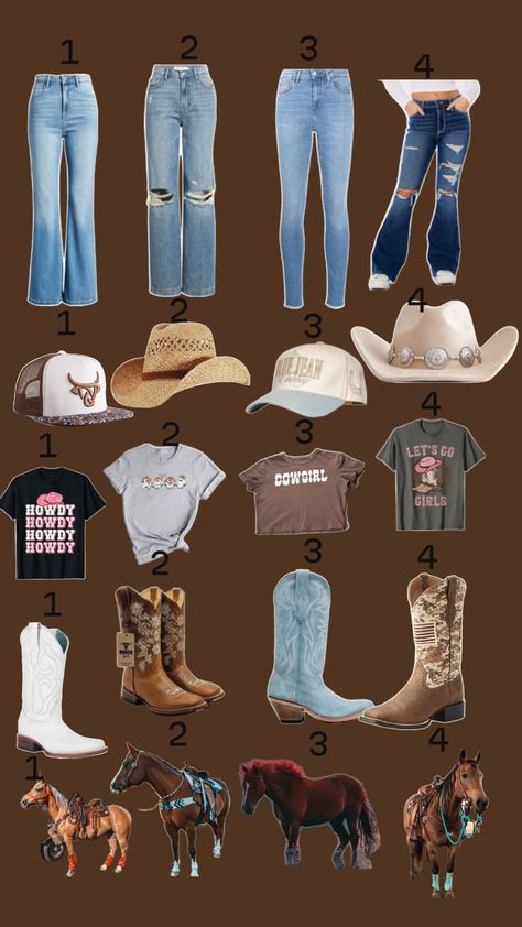 Pick your cowgirl outfit. Cute Cowgirl Outfits Summer, Cowgirl Aesthetic Outfit, Summer Cowgirl Outfits, Stagecoach Outfit, Summer Cowgirl, Choose Your Outfit, Cute Cowgirl Outfits, Cowgirl Outfit, Cowgirl Aesthetic