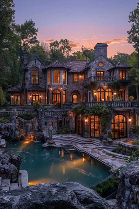 Huge Mansion, Woody House, Big Beautiful Houses, Cool Mansions, Posh Houses, Big Cabin, Huge Mansions, Dream House Mansions, Cabin Mansion