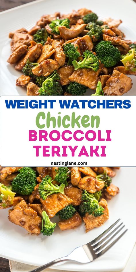 Ww Chicken And Broccoli Stir Fry, Chicken Stir Fry Bowls Weight Watchers, Ww Healthy Roasted Chicken And Veggies, Broccoli Chicken Recipes Healthy, Weight Watcher Teriyaki Chicken, Ww Teriyaki Chicken, Ww Veggie Recipes, Healthy Recipes Weight Loose, Healthy Chicken Dinners For Family