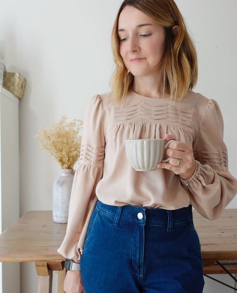 The pintucks of the @tillybuttons Marnie blouse caught our eyes when the pattern was first release but we think we love it even more after seeing this beautifully on-point version by @secret_life_of_a_seamstress ⁠ #Minerva #MinervaMakes #MinervaMakers #MinervaCommunity #MinervaSewingCommunity #SewCreative #SewingBlogger #SewingLove #Sewing #SewCrafty #SewingForever #HandmadeFashion #HomeSewing #SewYourWardrobe #Dressmaker #SewingMarnie Dressmaking Patterns, Paper Sewing, Tilly And The Buttons, Summer 2025, Dress Making Patterns, Paper Sewing Patterns, Paper Patterns, Secret Life, Pin Tucks