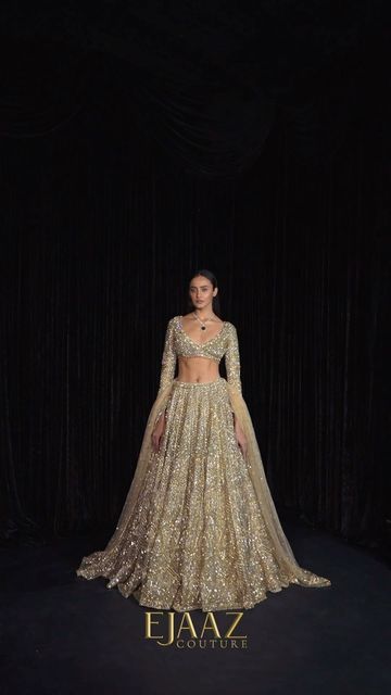 Ejaaz Couture on Instagram Ejaaz Couture Saree, Engagement Lehenga Indian Bride, Engagement Lehenga Indian, Lehenga Colours, Ejaaz Couture, Best Indian Wedding Dresses, Latest Bridal Lehenga Designs, Engagement Lehenga, Lehenga Indian