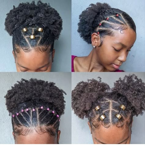 Natural Hairstyles For Afro Hair, Peinados Afro Cortos 4c, Hairstyles For Short Hair Natural Hair, Simple Hairstyles For Natural Hair, Hair Styles For Natural Hair Black Women, Short Natural Curly Hairstyles, Short Afro Styles, Rubber Band Hairstyle, Afro Hair Bun