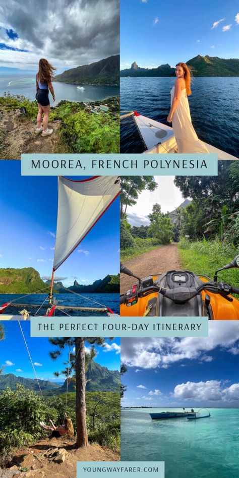 Four-Day Itinerary for Moorea, French Polynesia • Young Wayfarer French Polynesia Itinerary, Moorea Itinerary, Moorea French Polynesia, Air Tahiti, Camping Photography, Open Ocean, Architecture History, Summer 2025, Four Days