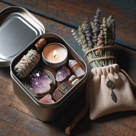 How to Set Up a Spiritual Altar: An In-Depth Guide - Crystal Sand Tarot Witch Alter Set Up Ideas, Altar In A Box Ideas, Sleep Altar, Tarot Alter Ideas, Altar Box Ideas, Alter Ideas Spiritual Crystals, Altar Set Up, Crystal Business Ideas, Witch Altar Setup