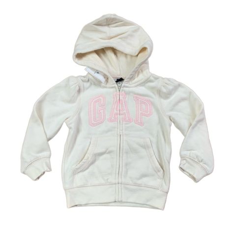 G9 9oz New With Tags. Beautiful Ivory Zip Hoodie With Light Pink/Ivory Gap Logo On Chest. Zip Closure. Fleece Inner Lining. Checked For Stains/Rips. Has Been In Storage, Wash Before Use. Bundle & Save! Toddler Hoodie, Cute Everyday Outfits, Cute Simple Outfits, Really Cute Outfits, Girly Outfits, Toddler Sizes, Dream Clothes, Style Outfits, Cute Casual Outfits