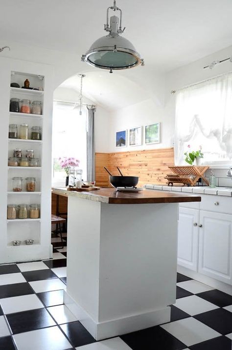 Dry Goods Recessed Kitchen Shelves In Wall Storage, Stud Storage, Between The Studs, Between Studs, Niche Shelves, Kitchen Niche, Tiny Powder Room, Recessed Storage, Recessed Shelves