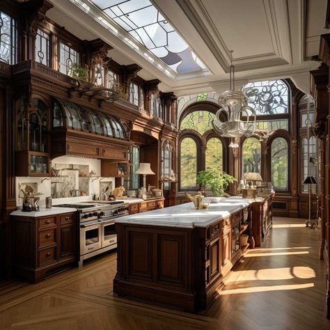 Victorian Farmhouse Mansion, Victorian Style House Decor, Victorian Mansion Interior Kitchen, Victorian Style Modern House, Historical House Interior, Beautiful Old Houses Interior, Victorian Style Home Interior, Victorian Aesthetic Kitchen, Vintage Victorian Aesthetic House