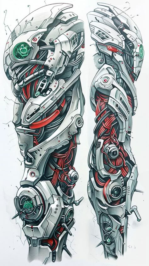 Medium Size Tattoo, Biomech Tattoo, Realistic Tattoo Ideas, Biomechanical Tattoo Design, Evolution Tattoo, Iron Man Tattoo, 30 Tattoo, Bio Organic Tattoo, Zeus Tattoo