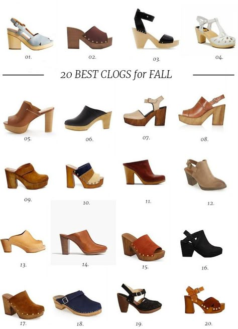 20 Best Clogs for Fall Easter Shoes, Clogs Outfit, Shoes Aesthetic, Best Shoes, Shoes Outfit, Clog Heels, Aesthetic Shoes, Womens Shoes High Heels, Dress Shoe