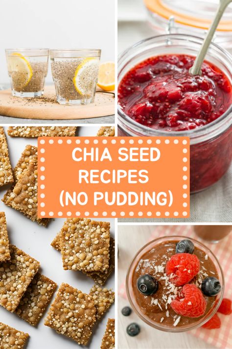 Chia Seed Recipes That Are Not Pudding - Nourish Your Glow Chia Seed Recipes With Yogurt, Chia Seed Desserts, Chi Seed Recipes, Chia Seed Tea, Recipes With Chia Seeds, Chia Seed Cookies, Overnite Oats, Chia Seeds Recipes, Chai Seed