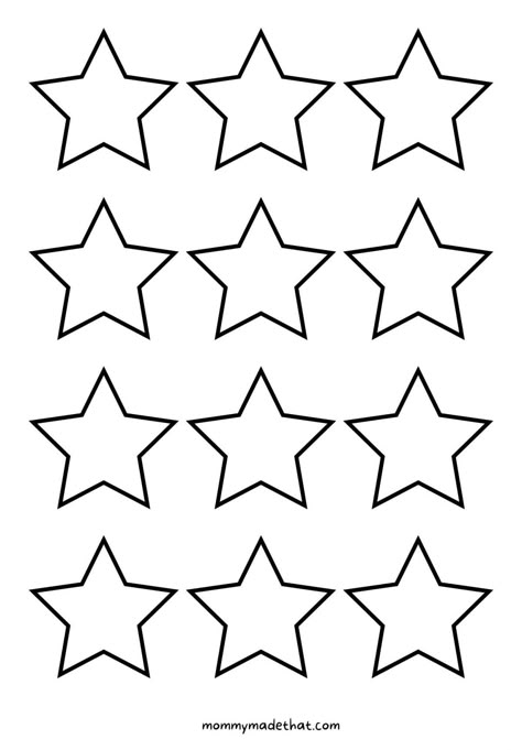 Star Template Printable, Star Outline, Printable Shapes, Christmas Digital Paper, Star Coloring Pages, Printable Star, Flag Coloring Pages, Printable Alphabet Letters, Star Template