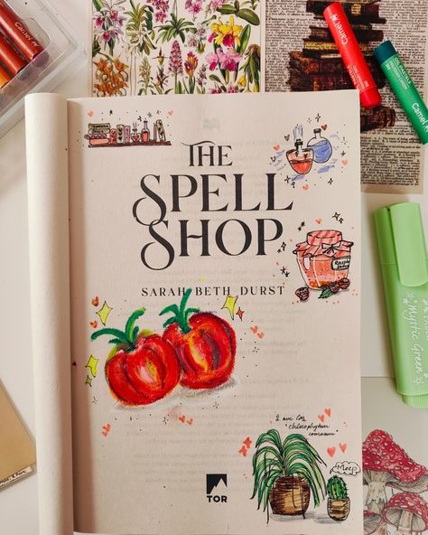 Book review: the spell shop by @sarahbethdurst . 🌟🌟🌟🌟🌟 . I loved it so much, it was the perfect cozy fantasy which was heartwarming and magical. It was filled with everything cozy - books, cottages in the woods, talking plants, merhorses, heartwarming characters and of course spells and magic. I loved every second of it. * Librarian FMC who was hauled up in a library who suddenly was thrown into the real world due to a revolution, reconnects with her past as she returns to her home island as... The Spellshop Book Aesthetic, Cottages In The Woods, Cozy Books, The Spell, The Real World, Librarian, Oil Pastel, Book Review, In The Woods