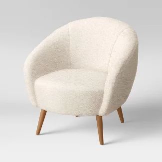 Opalhouse Furniture : Target Small Comfy Chair, Sherpa Accent Chair, Cream Accent Chair, Round Chair, Comfy Chairs, Bedroom Chair, Barrel Chair, New Bedroom, Living Room Seating