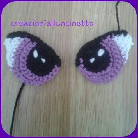 Crochet Eyes Amigurumi, Crochet Doll Eyes, Appliques Au Crochet, Amigurumi Eyes, Crochet Eyes, Crochet Faces, Crochet Applique, Doll Eyes, More More