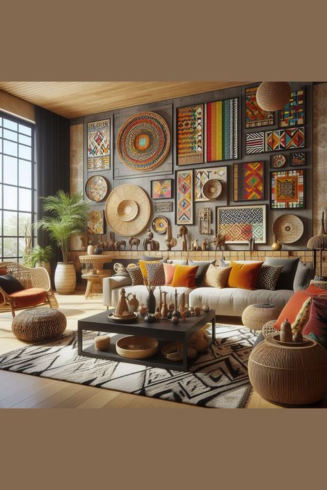 We all want to be proud of our humble abodes. But determining what color scheme and furniture best compliment a space can feel like a monstrous task when interior design just doesn’t come innately. African Interior Design, African Inspired Decor, African Interior, نباتات منزلية, African Home Decor, African Decor, Boho Living, Design Living Room, Boho Living Room