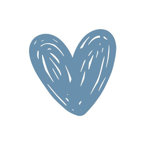 Blue Heart Icon, Blue Icon, Png Aesthetic, Heart Outline, Blue Hearts, Cute Tumblr Wallpaper, Bleu Pastel, Heart Drawing, Tumblr Wallpaper