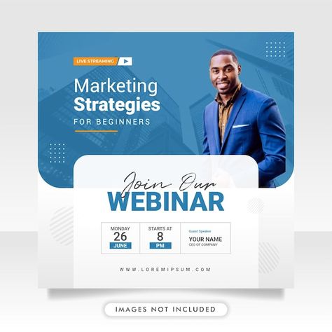 Live Webinar Poster, Elegant Poster Design Inspiration, Webinar Social Media Post Design, Creative Webinar Poster Design, Webinar Banner Design, Webinar Creative Ads, Online Webinar Poster Design, Webinar Poster Design Ideas, Webinar Invitation Design