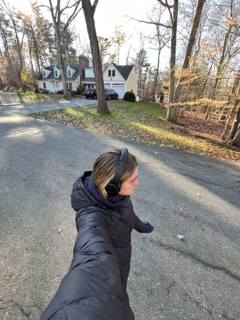 Workout Aesthetic Winter, Neighborhood Walk Aesthetic, Winter Walking Aesthetic, Winter Walks Aesthetic, Going On A Walk Aesthetic, Winter Walk Aesthetic, Long Walks Aesthetic, Going For A Walk Aesthetic, Hot Walk