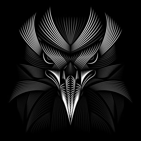 Eagle design. linocut style. black and w... | Premium Vector #Freepik #vector #animals #face #eagle #engraving Linocut Design, Eagle Face, Eagle Vector, Eagle Wallpaper, Eagle Art, Vector Line, Eagle Tattoo, Animated Wallpapers For Mobile, Black Phone Wallpaper