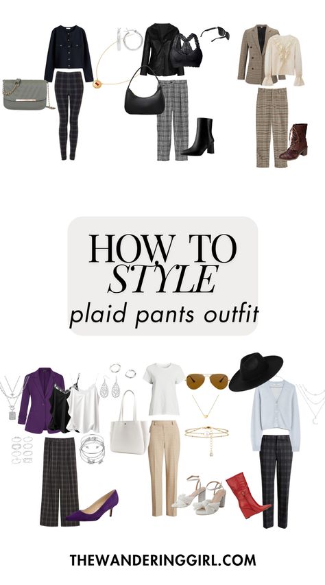 Save this pin for plaid pants, best plaid pants, plaid pants summer, plaid pants winter, plaid pants fall, plaid pants women, plaid pants unisex, plaid pants outfit spring, plaid pants outfits women, plaid pants outfit casual, plaid pants work outfit, plaid pants everyday style, plaid pants for women, plaid pants street style, classy plaid pants, checkered pants, what to wear with plaid pants, and more. Tap this post to slay on your plaid pants #OOTD right now! Plaid Pants Work Outfit, Plaid Pants Outfit Casual, Blue Plaid Pants Outfit, Black Plaid Pants Outfit, Fall Plaid Pants, Plaid Pants Outfits, Outfit Plaid Pants, How To Style Plaid Pants, Checkered Pants Outfit