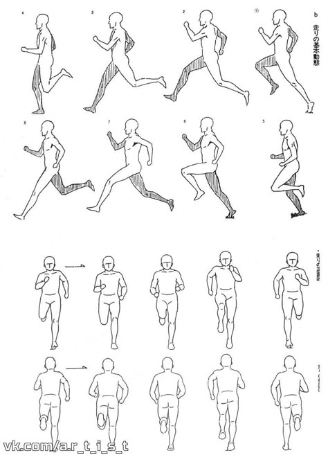 Running Poses, Figure Gesture, Running Drawing, Animation Drawing Sketches, Movement Drawing, Walking Animation, Sketch Note, Sketch Poses, Frame By Frame Animation